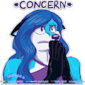 Imaginary - Concerned Azure - Telegram Sticker