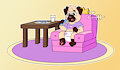 Dog-Bone Cookies N Milk -By rocketterrier999-