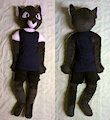 Anthro wolf plush, life-size