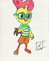Chicken Little pencil colored