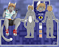 Robert The Cat (anthro ref) by gildedpark33