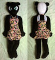 Anthro skunk plush, life-size