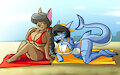 [A-T] Beauties at the beach by JAMEArts