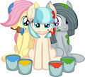 Fluttershy Coco Pommel Marble Pie - Paint