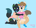 A heavy hug | Commission by SleepyCause