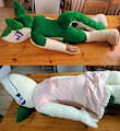 [Commission] Anthro sergal plush, life-size