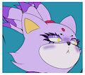Blaze letting ya peak (sfw) by Kaliburr