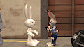 Two bunny cops