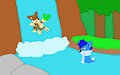 Animator Igor and Astraligor Swimming Toguether