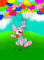 All the balloons EVER! - line art Kipper ~ coloring Jeffybunny