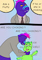 Is your fluffy choking? by KerfuffleFur