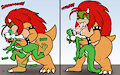 [C] FemBowser and Yoshi by JAMEArts