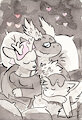 Family Cuddle by 3eyedog by TailsTheBoywife