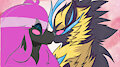 Zeraora ⚡and Furfrou ♥️ by RayFox804