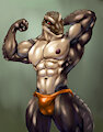 Black lizard by bleakcat