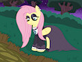 Fluttergoth takes a mud bath by mucky