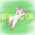 Happily laying on the grass (sfw ver) | Commission by JMLuxro