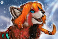 feral Wuk in rain by KiraKathell