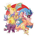 Pokemon Red Team - Hall of Fame by Yufuria101