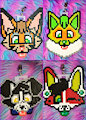 Megaplex Perler Bead Badges