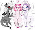 [doodle]  Little Elder Dragons by Potzm