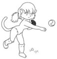 Cleo - Baseball (pitching) by SwiftFur