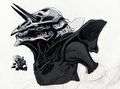 Aggron by Megas-SF sketch shaded by KodyYoung