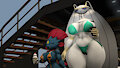 Bunna and Mary hanging out by Thenotsoanon