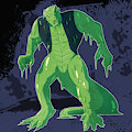 Commission: Killer Croc by warffle