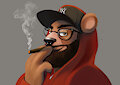 Comission Weed bear by GomezCat