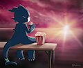 Shoru with lonely sunset