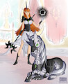 Astromancer and her protector by Virenth