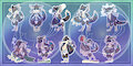 Sticker Set Commission for Treecker on FA by Kontsune