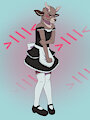 femboy deer commission by anthrolotl