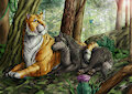 Commission - The tenderness of two predators