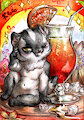 Chibi commission - Tropical cocktail