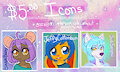 $5 Icon commissions by BlaqueBerry