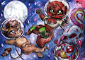 Chibi commission - Floating in the space