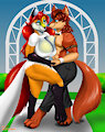 Aurora Spencer and Aaron Betcker by smartwhitefang