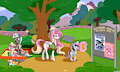 Family day out at a park