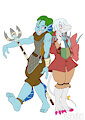 Nalos and Freya, Heroes of Water and Wind by Zeromegas