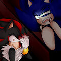 Sonic(Vampire) vs Shadow by Faellenx