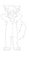 commission full body lineart by bladenate