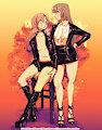 A Couple of Stylish Girls by Saucy