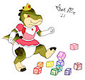 Princess Brittany Kicking Blocks