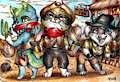 Chibi commission - Tough bandits