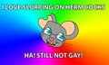Intake on sucking herm cocks