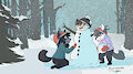 In the snow by SugarCookieDoe