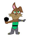 Bunnie Holding Hyper Bomb