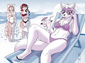 Chillin' at the beach by HeresyArt